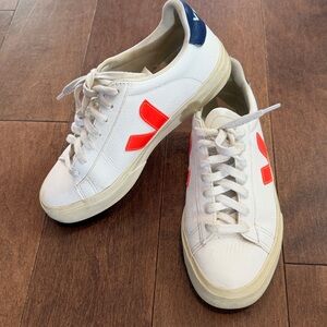 VEJA Campo Orange and Blue Sneakers Size 7